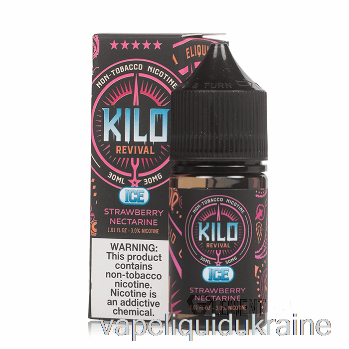 Vape Ukraine ICE Strawberry Nectarine - KILO Revival Salts - 30mL 50mg